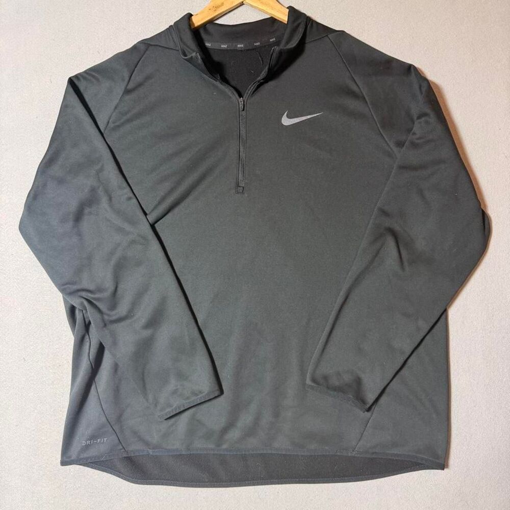 Nike Men's Black and Grey Sweatshirt
